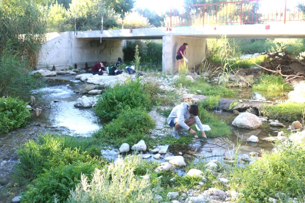 Alumnos del Pare Vitòria analizan el estado del Serpis