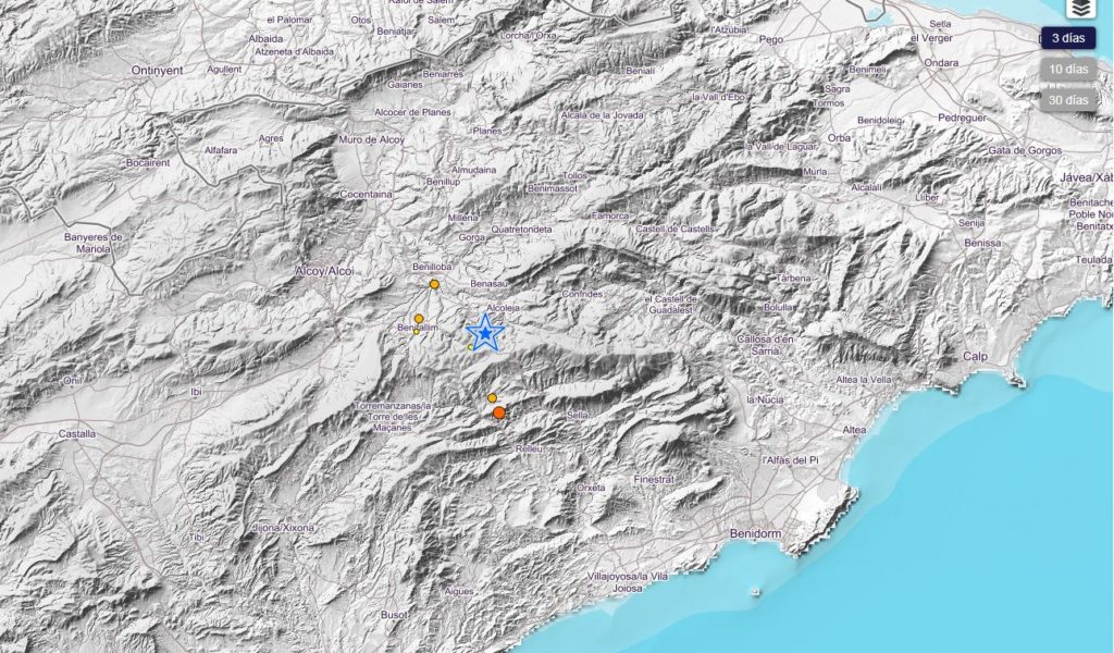 Un terremoto de magnitud 3,6 se hace notar en toda la comarca