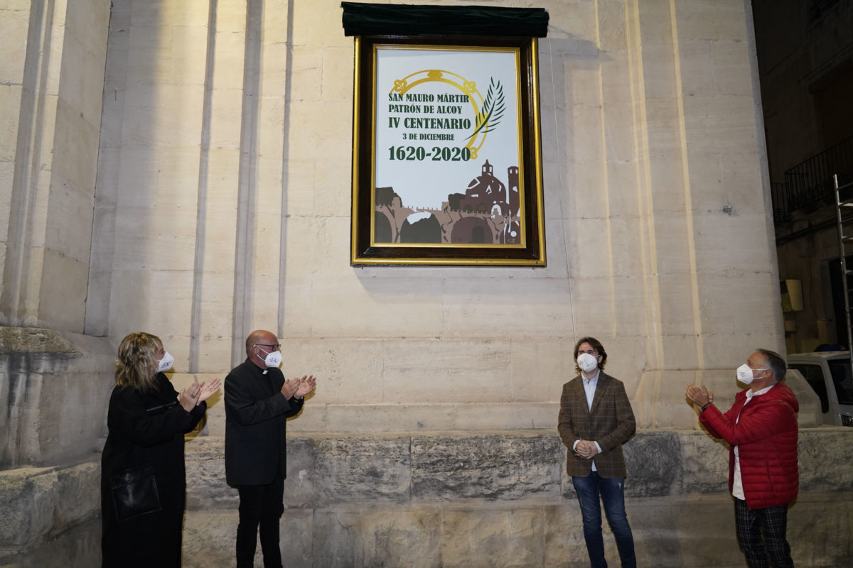 San Mauro descubrió su cartel anunciador