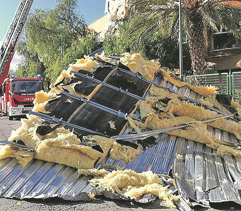 Incidentes en la comarca por vientos de más de 100 km/h