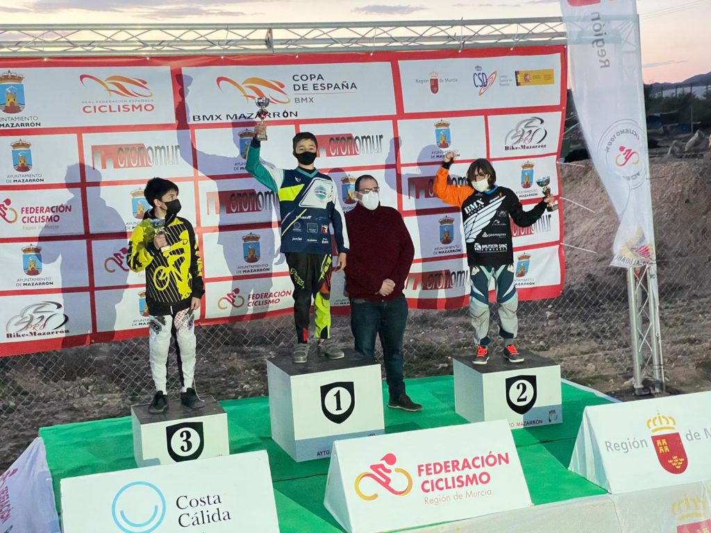 Segon lloc de l'aleví Vicente García en la Copa BMX