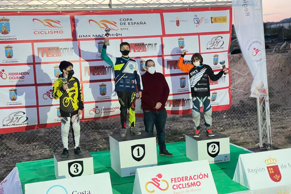 Segon lloc de l'aleví Vicente García en la Copa BMX