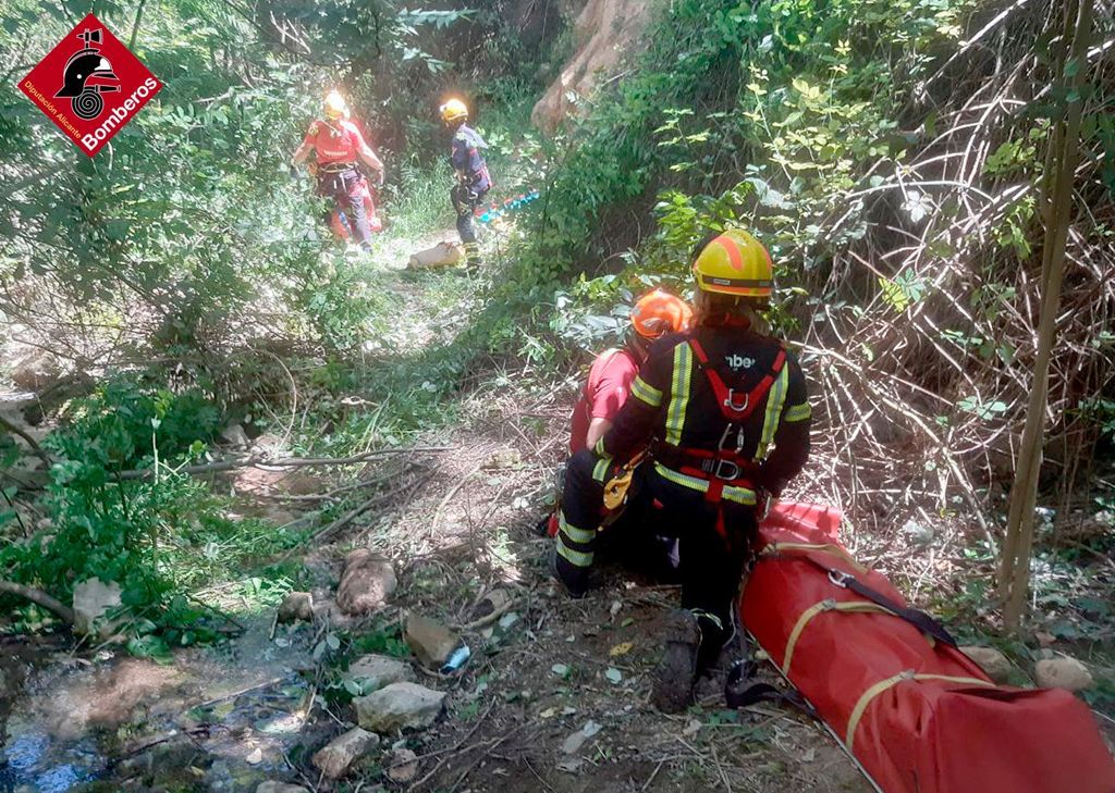 rescate en helicóptero