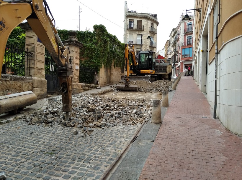 Arranca la repavimentació de Sant Mateu