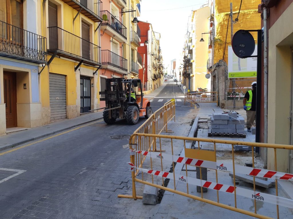 Obras para eliminar los adoquines