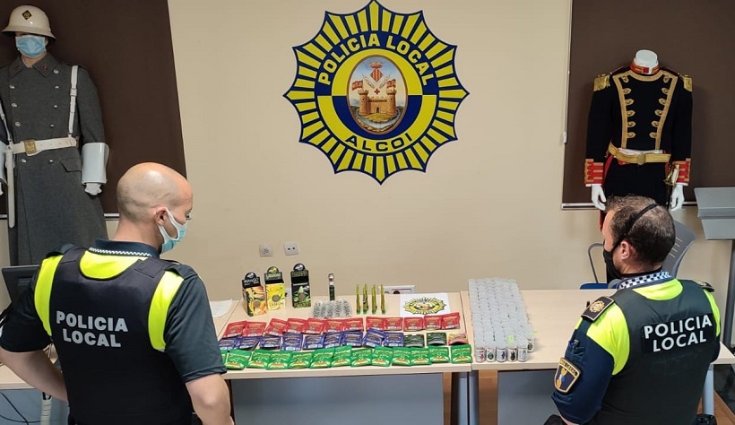 La Policía Local investiga a un comercio por vender productos con cannabis