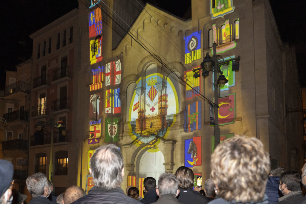 Vídeo mapping sobre l'església de Sant Jordi