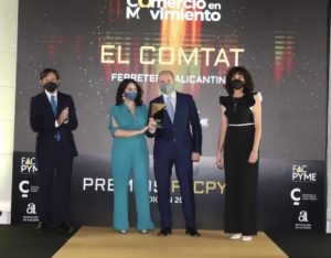 Panadería Sofía y Ferretería Alicantina, premios Facpyme-Comercio