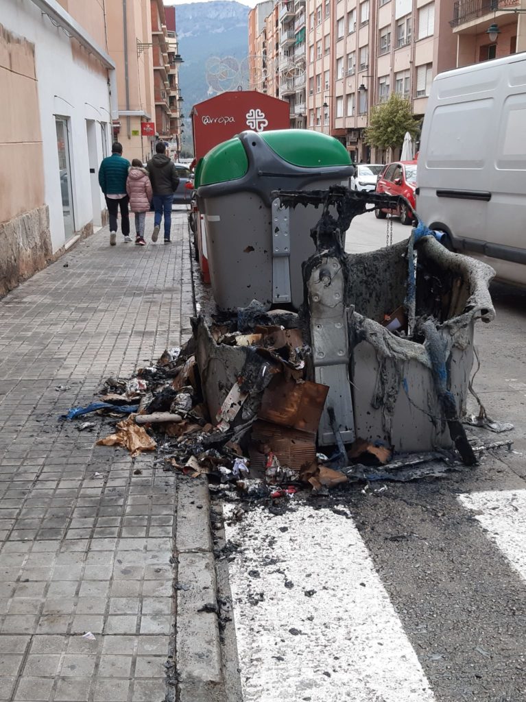 Nuevo incendio de contenedor