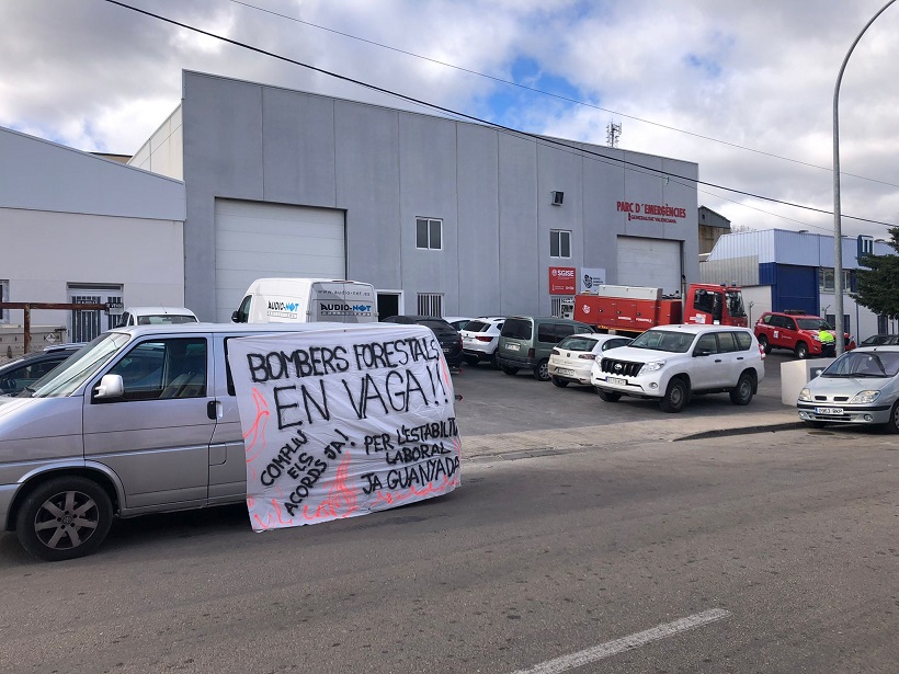 Los bomberos forestales reclaman de nuevo “estabilidad laboral”