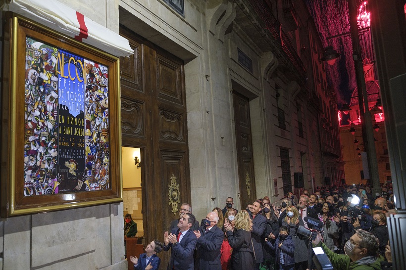 Descobriment del cartell de festes