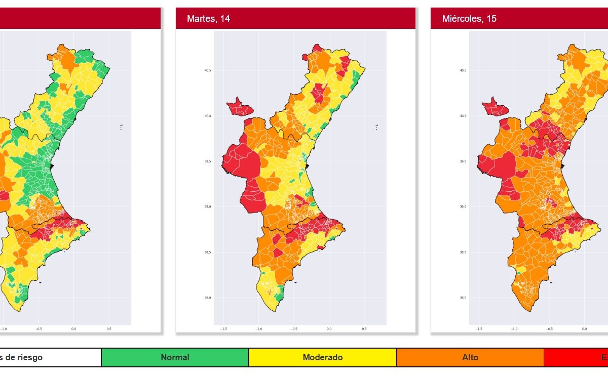 Interior decreta el nivell màxim de risc d'incendis forestals en la zona