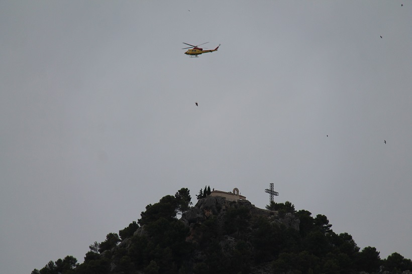 Rescatan a una joven herida en la zona del Preventorio