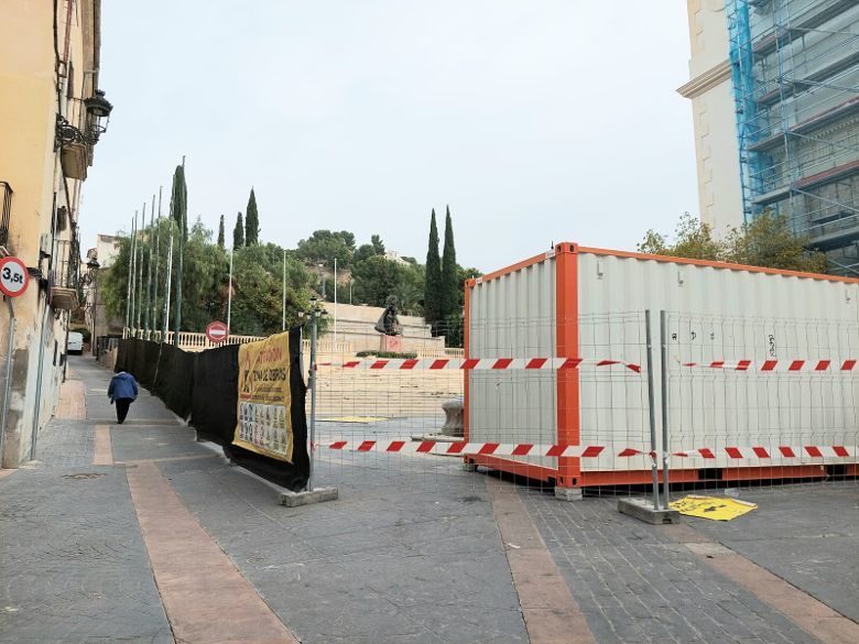 Empiezan las obras de la plaza la Iglesia de Ibi