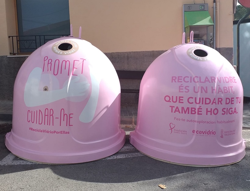 Reciclar vidre a Banyeres i previndre el càncer de mama