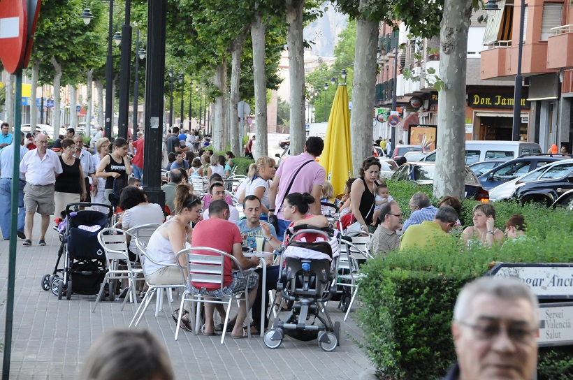 Sancions per superar l'espai a les terrasses