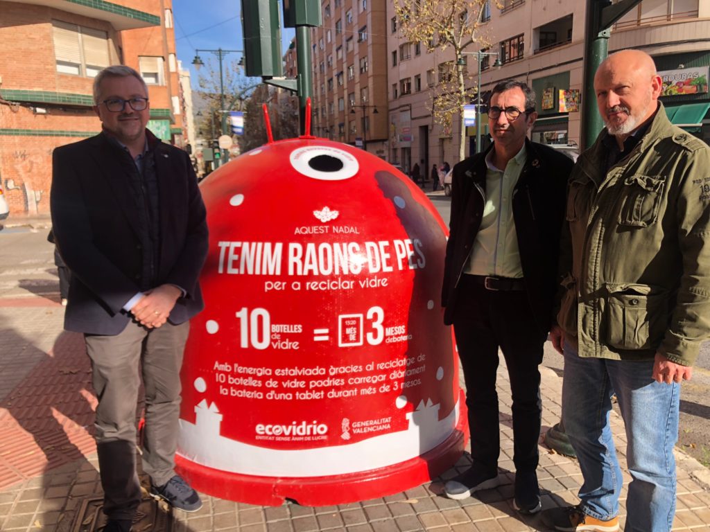 Alcoy y Ecovidrio promueven el reciclaje durante la Navidad