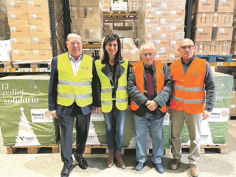 Rotary Club Alcoy hace realidad el ‘Pallet solidario’