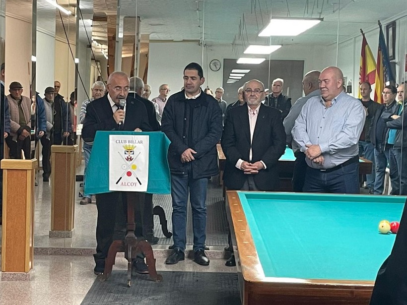 El Club Billar Alcoy inaugura nueva sede