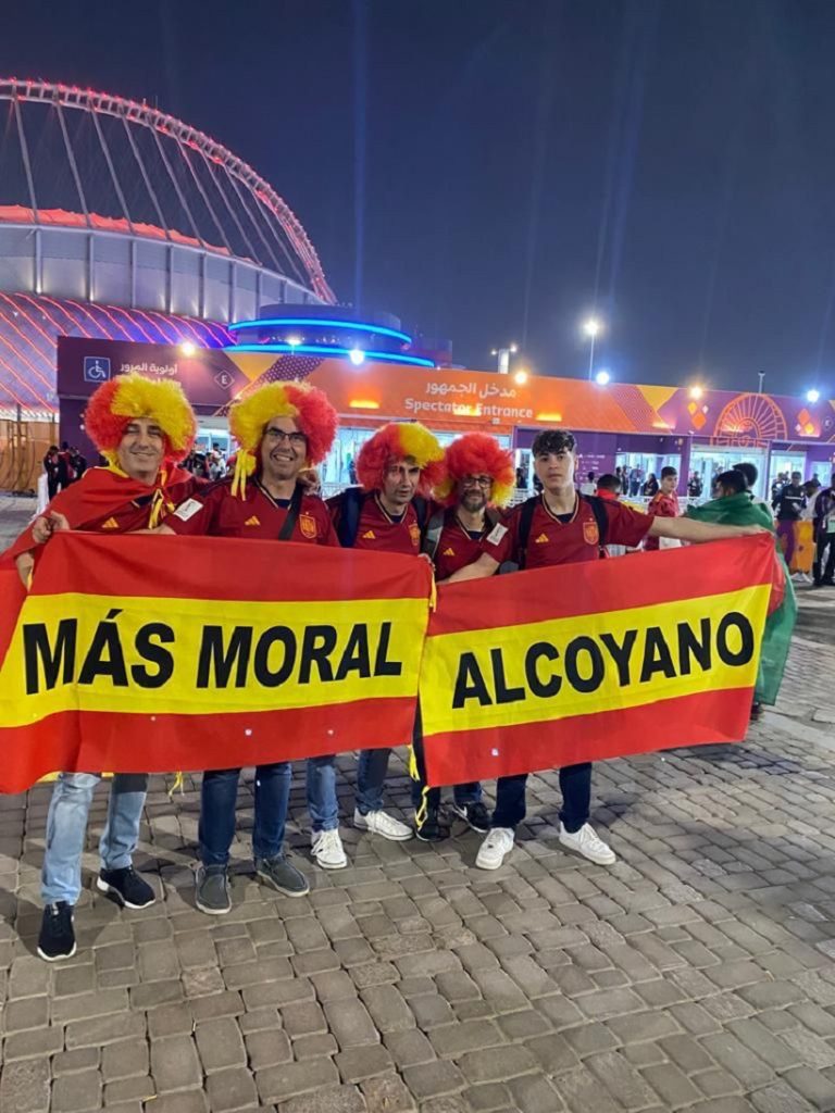 La Moral de l'Alcoyano va estar acompanyant a Espanya en el Mundial de Qatar