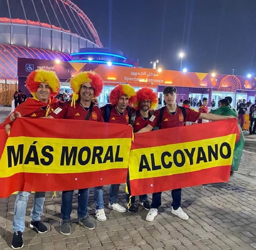 La Moral de l'Alcoyano va estar acompanyant a Espanya en el Mundial de Qatar
