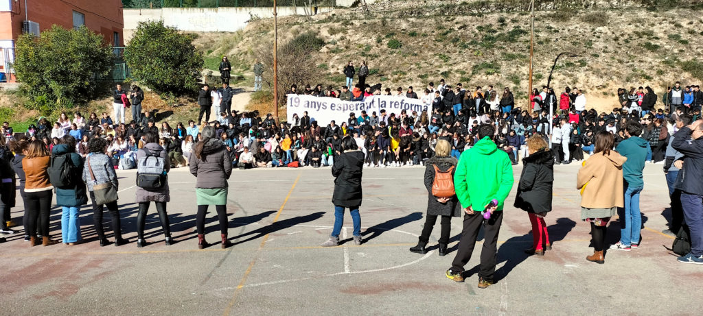 Xiulada reivindicativa en l'Andreu Sempere