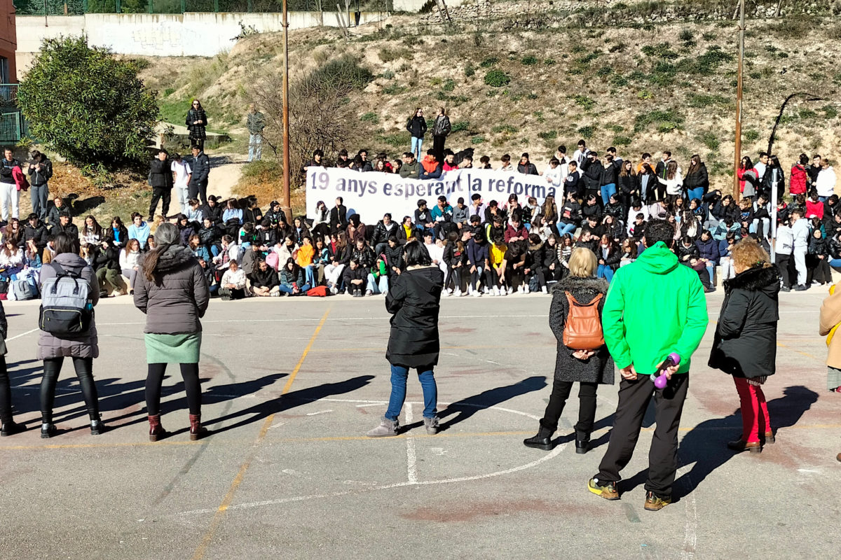 Pitada reivindicativa en el Andreu Sempere