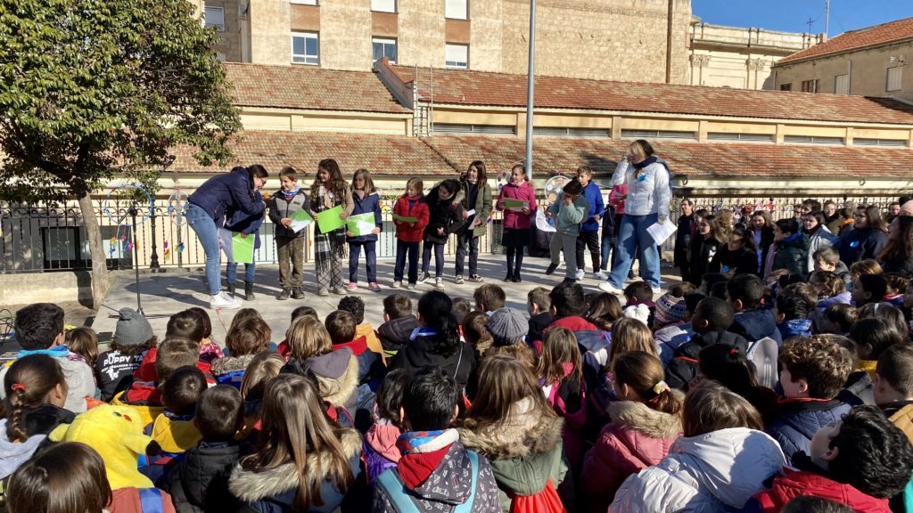 Los escolares recuerdan a Martin Luther King