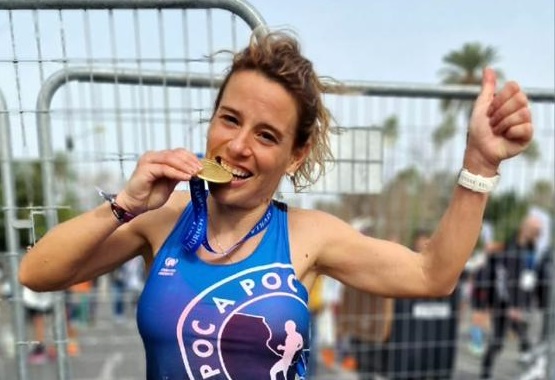 Carolina Sánchez bat el rècord local de marató