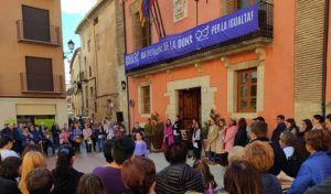 La comarca sale a la calle el 8M en defensa de los derechos de la mujer 