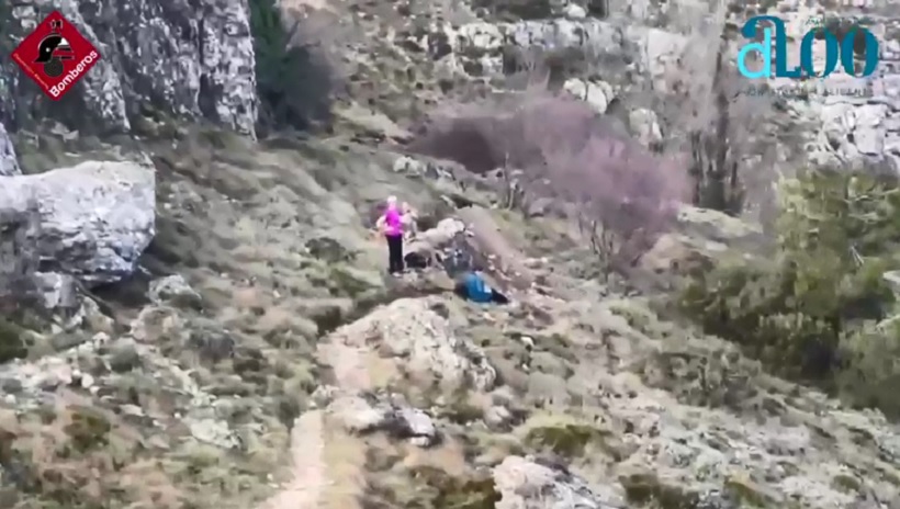 Rescaten a una dona en la baixada del Montcabrer després de patir un esquinç