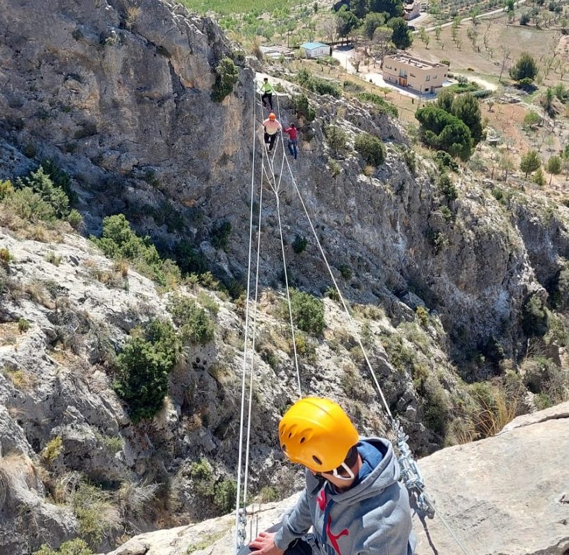 Nuevo acceso a la Font Roja a través de una vía ferrata