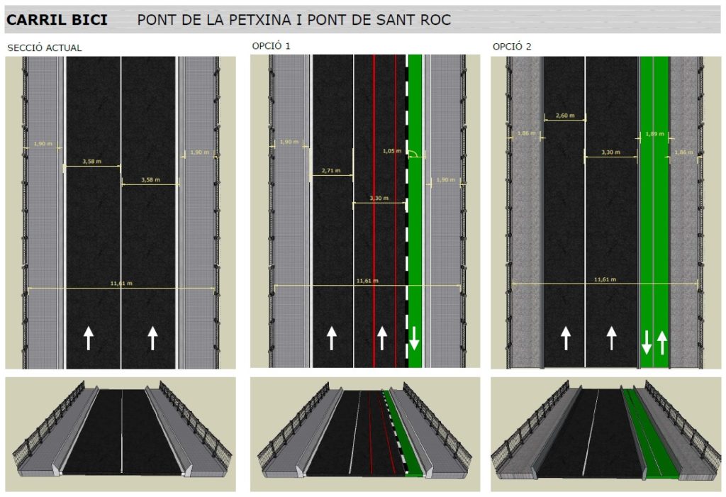 El carril bici va amb el projecte