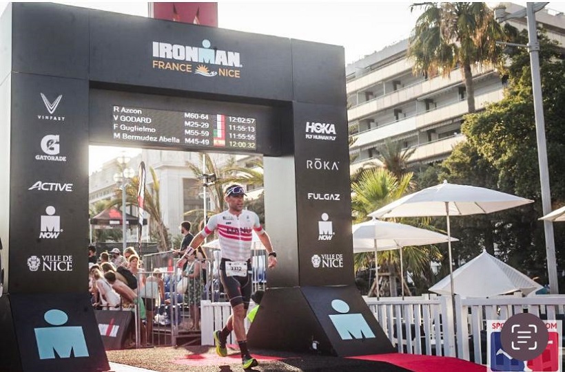 Manu Bermúdez és Ironman a Niça