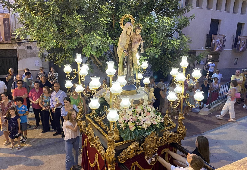 El Raval de Cocentaina homenajeó de nuevo a la Virgen del Carmen