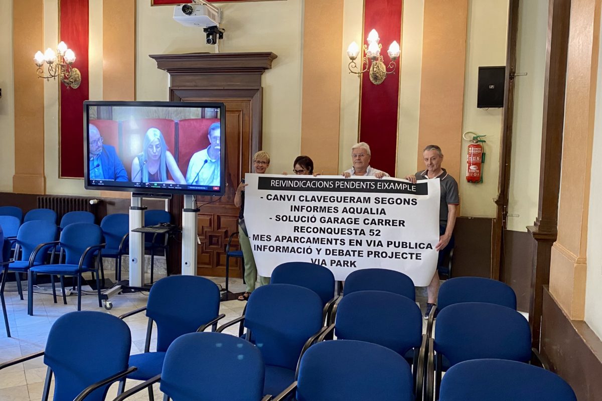 Reivindicació dels veïns de l'Eixample