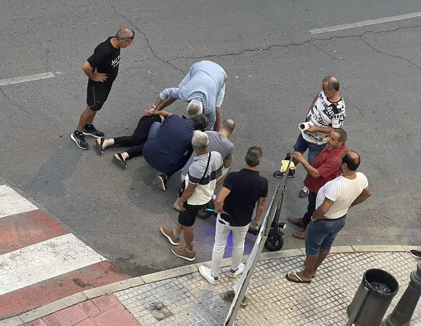 Ingresada en la UCI después de ser atropellada por un patinete eléctrico