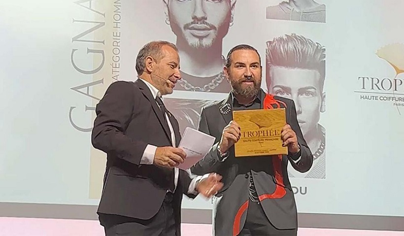 Javier Ventoso, premiado en un evento en París de peluquería