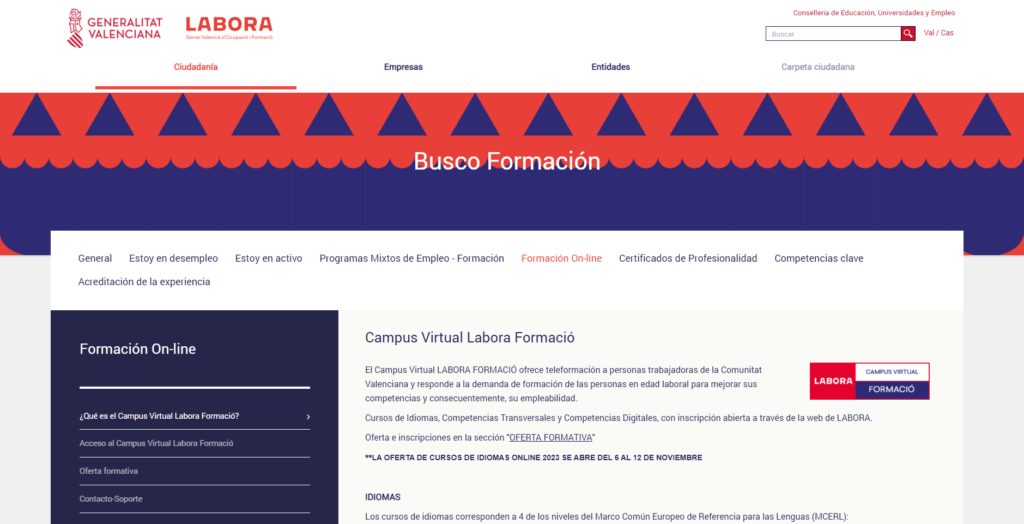 Labora ofrece nuevos cursos de idiomas gratuitos en su campus virtual