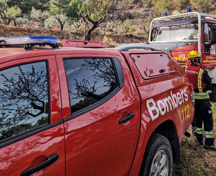 Evoluciona favorablement un incendi forestal a Muro