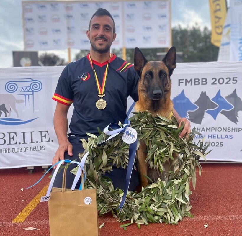 El respeto, secreto del oro mundial en obediencia canina