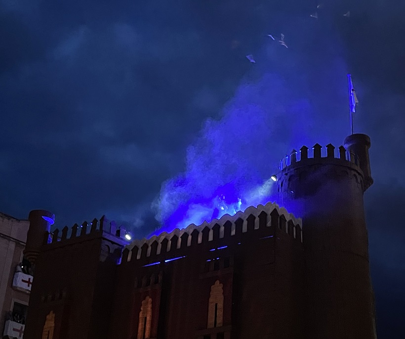 Martín Bellver Sevila ha protagonizado la Aparición en las almenas del castillo