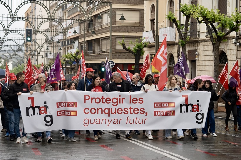 Un Primero de Mayo en Alcoy marcado por el mal tiempo y el puente festivo