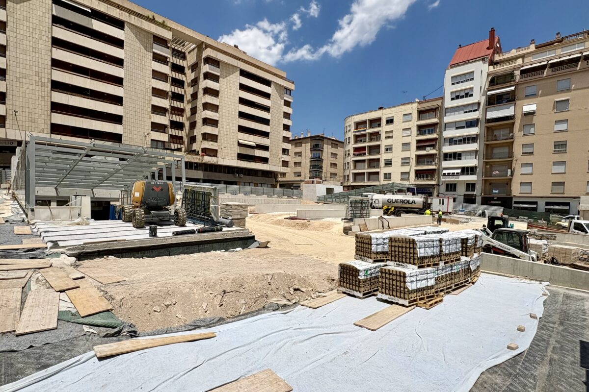 El Ayuntamiento asegura que la obra del parking de la Rosaleda ha encarado su recta final