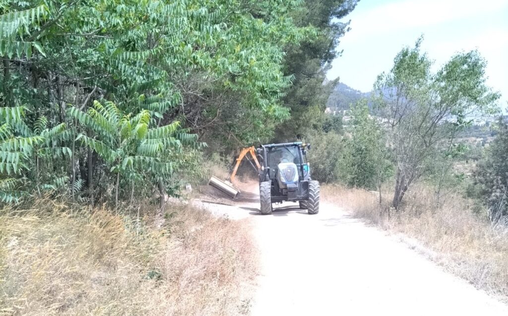Alcoi intensifica les labors de manteniment per a previndre incendis forestals