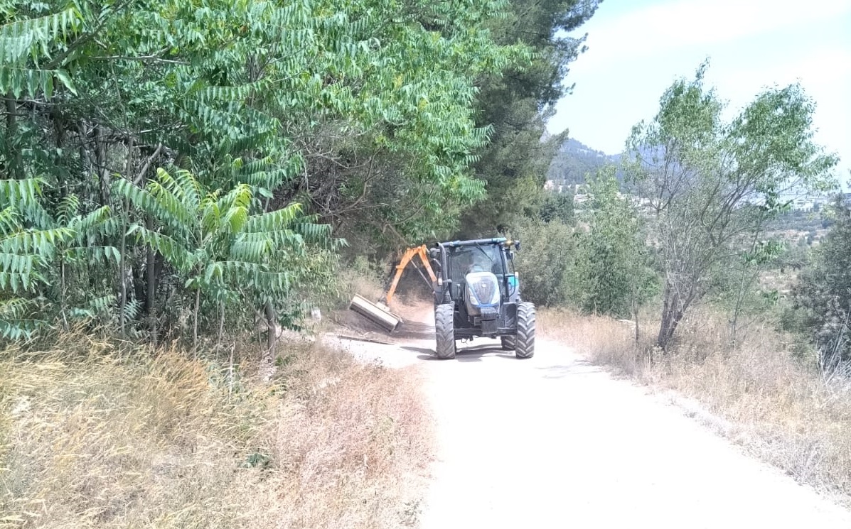 Alcoi intensifica les labors de manteniment per a previndre incendis forestals