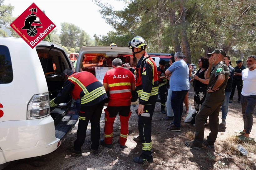 L'incendi forestal d'Alcoi-Ibi està estabilitzat