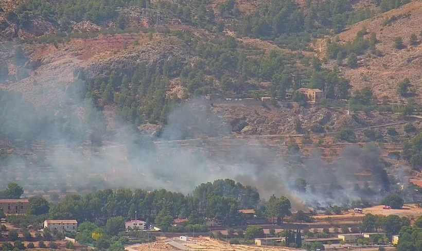 Declarat un incendi en la zona del Romeral