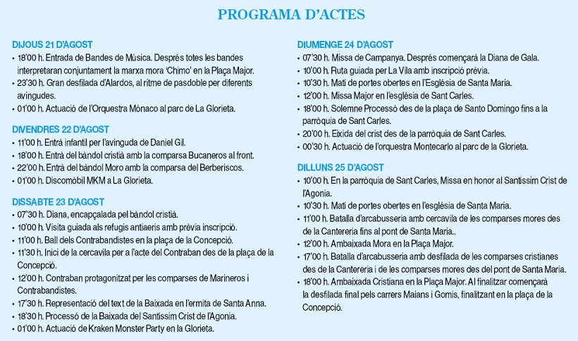 La Glorieta de Ontinyent se llenará de música a lo largo de la semana de Fiestas