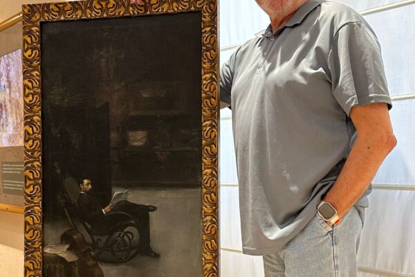 El Ayuntamiento recibe la cesión temporal de una obra de Fernando Cabrera dedicada al músico Gonzalo Pareja